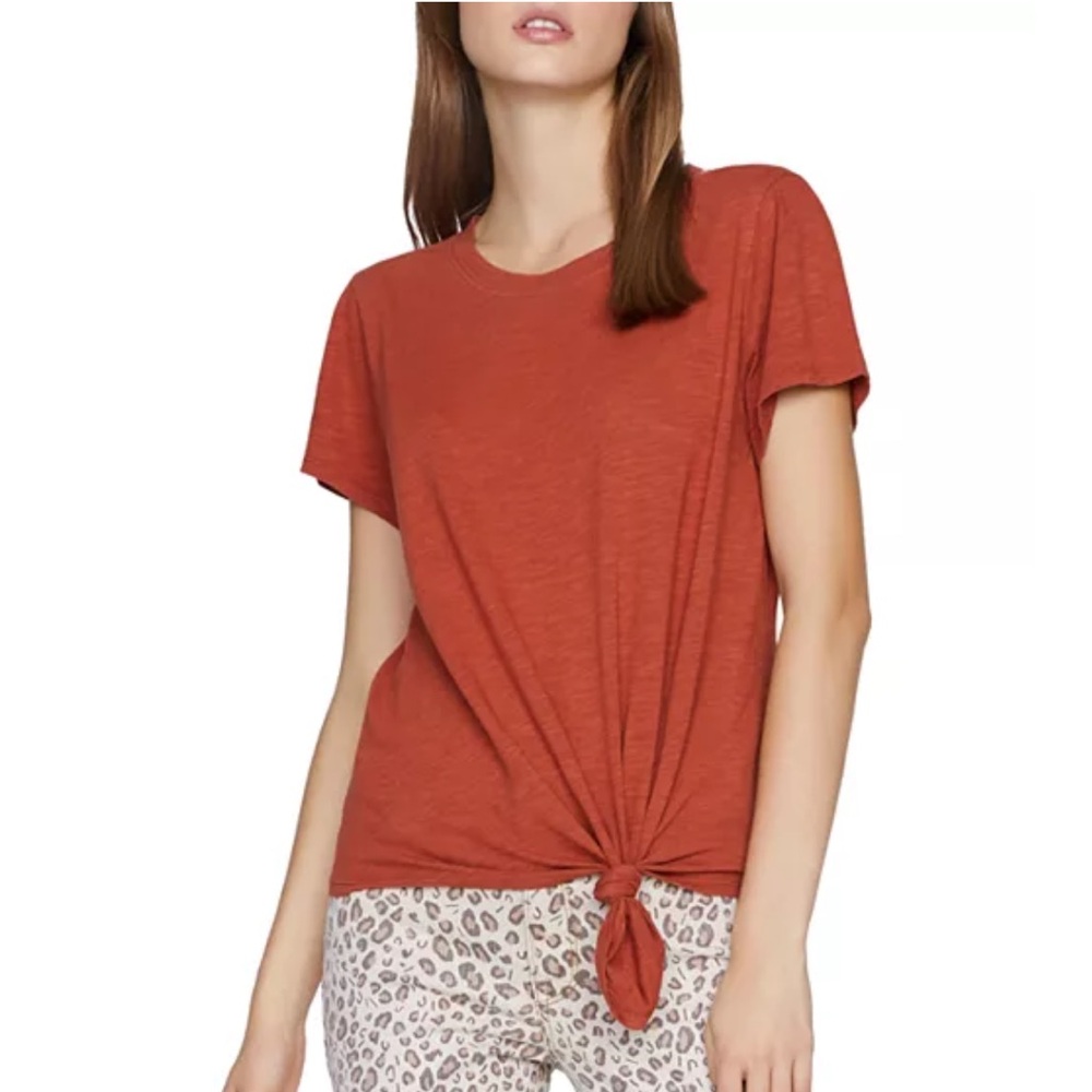 Sanctuary perfect knot tee burnt orange size XS